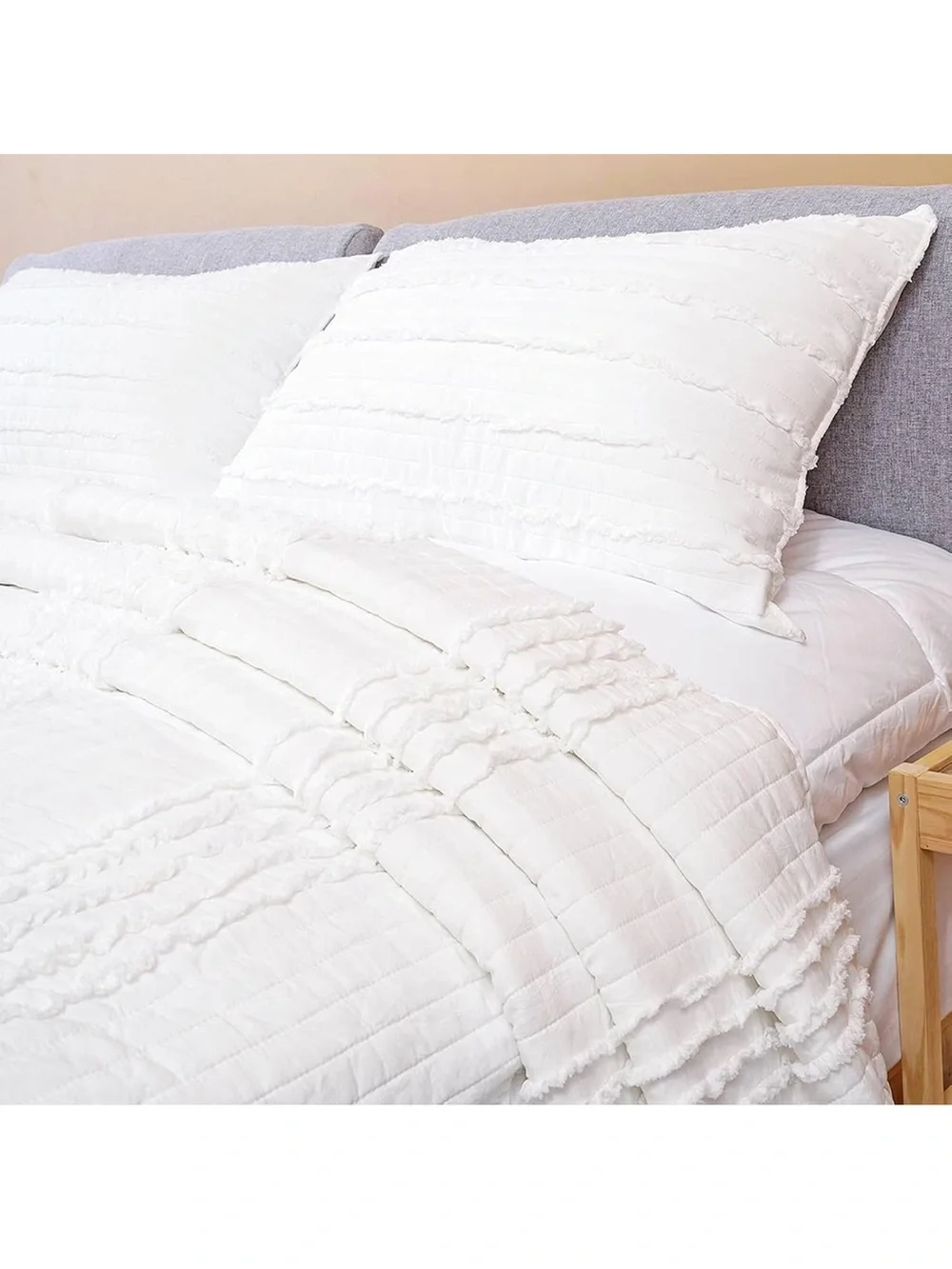 BOSOWOS King Size Pillow Shams Set of 2, Ultra Soft Breathable 20 x 36 2597/bb8